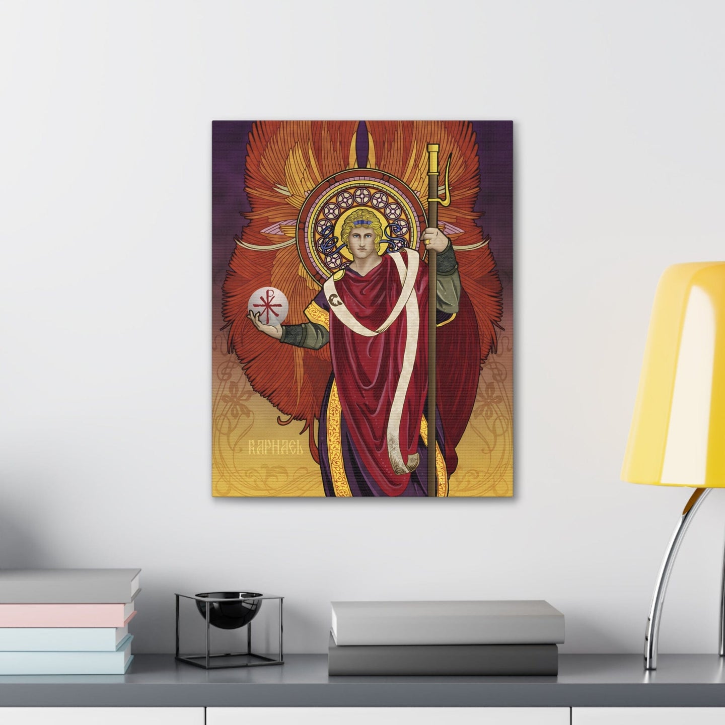 God Heals (San Rafael) Premium Canvas Wall Print
